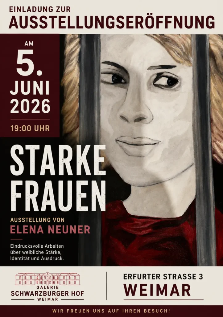 Poster zur Ausstellung Elena Neuner 2026