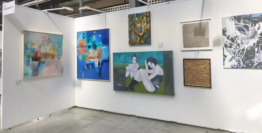Bild von unserem Stand bei Messeauftritt bei ART International Zürich 2026