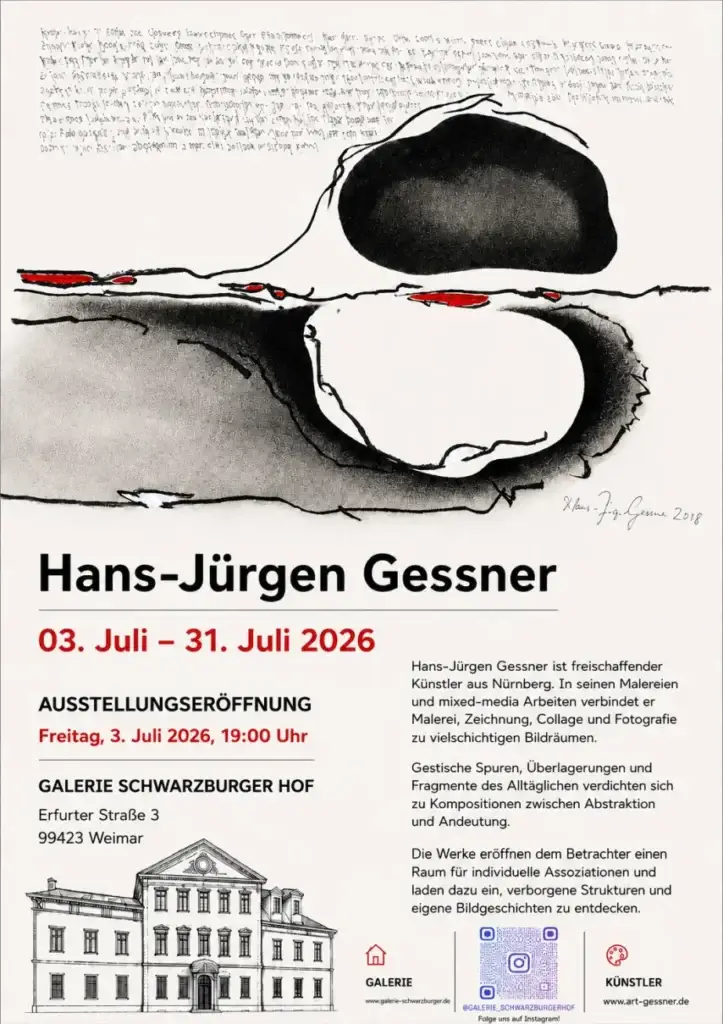 Poster zur Ausstellung Hans-Juergen Gessner