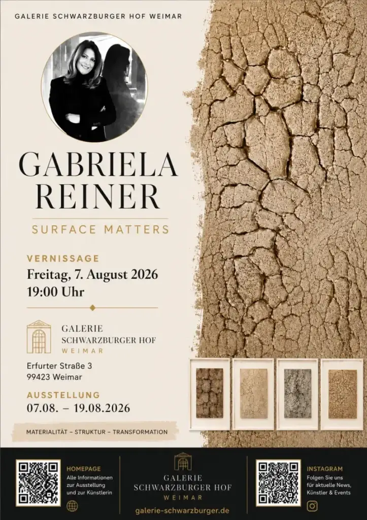 Poster zur Ausstellung Gabriela Reiner in Weimar