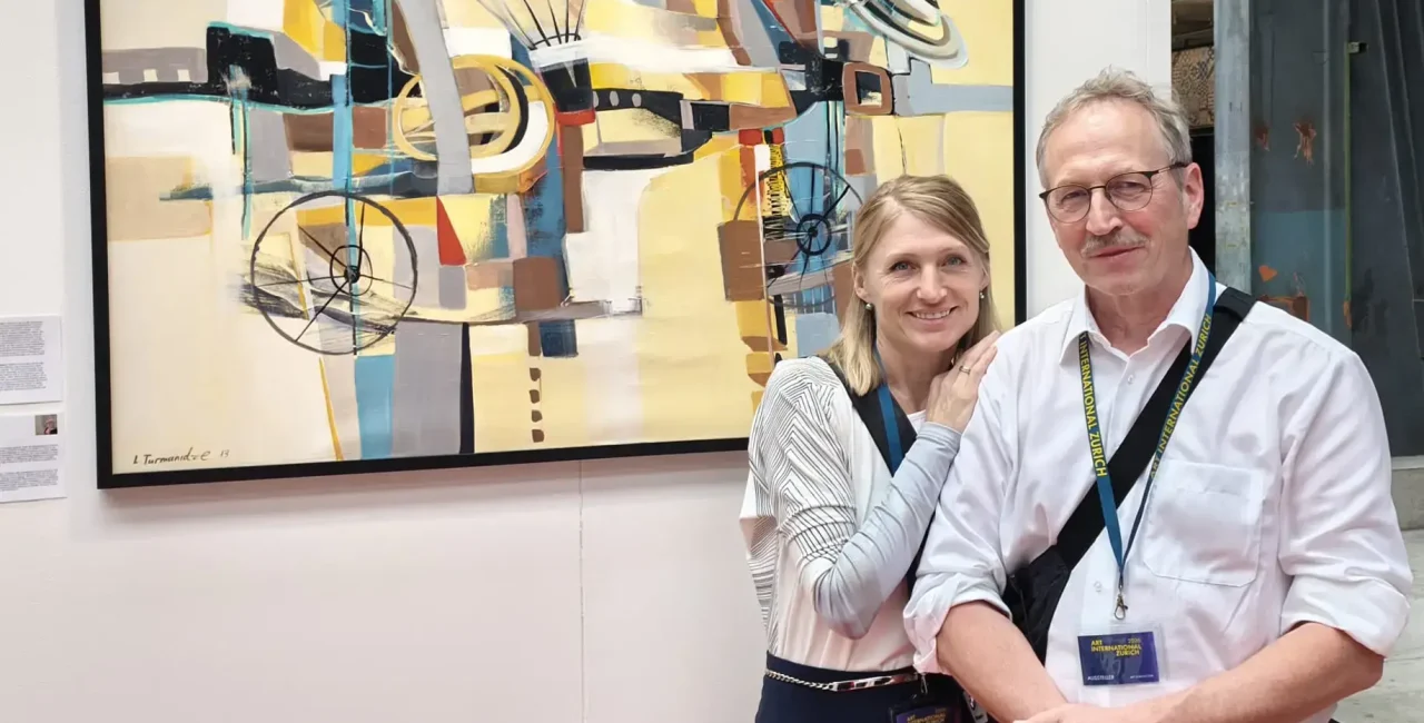 Elena und Peter Neuner bei Messeauftritt bei ART International Zürich 2026